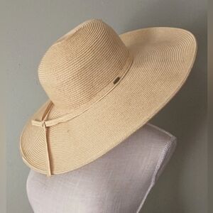 Scala Ladies Big Brim Floppy Sun Hat - Makers Logo on Woven "Ribbon"